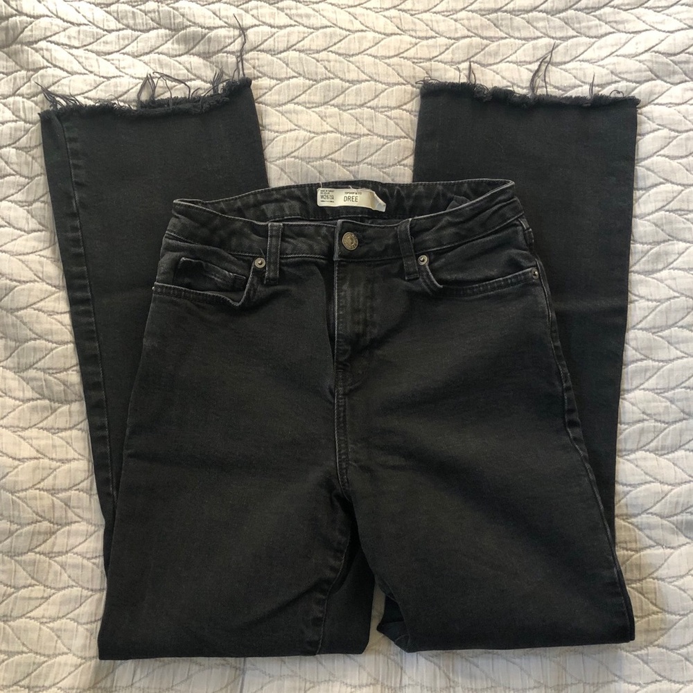 Topshop Dree cropped flare jeans